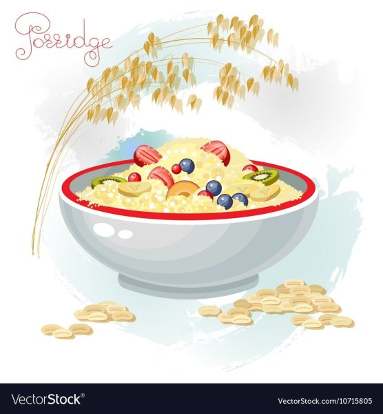 Тарелка с кашей для детей