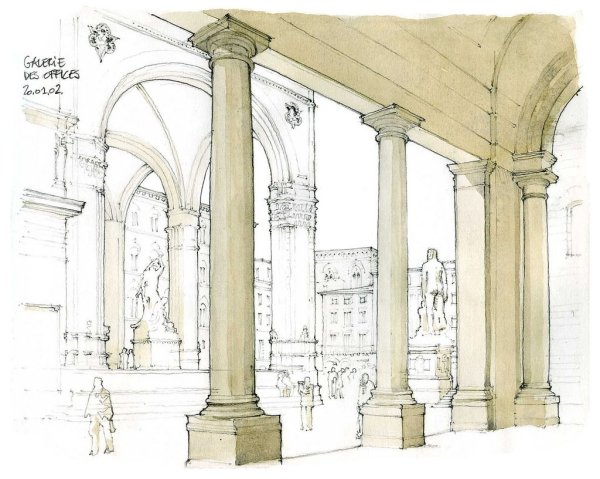 Архитектурная Графика колонны