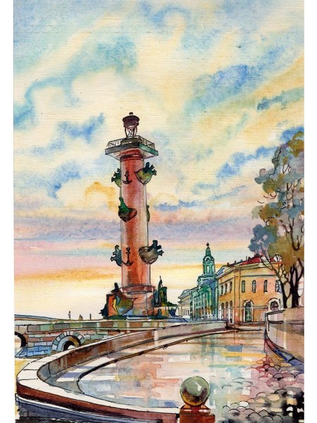 Картины Санкт-Петербурга Ростральные колонны