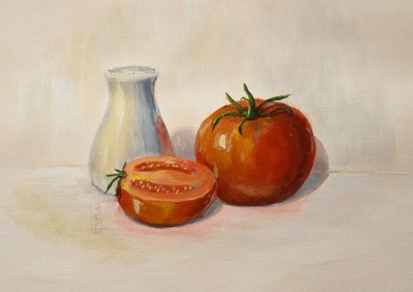 Натюрморт акварелью легкий