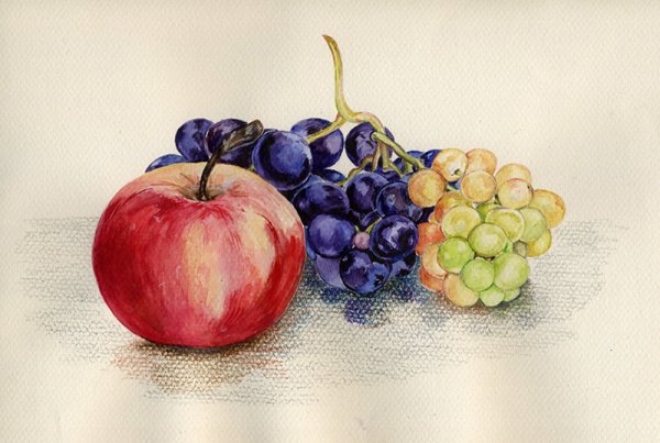 Натюрморт акварелью