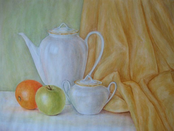 Рисование акварелью натюрморт