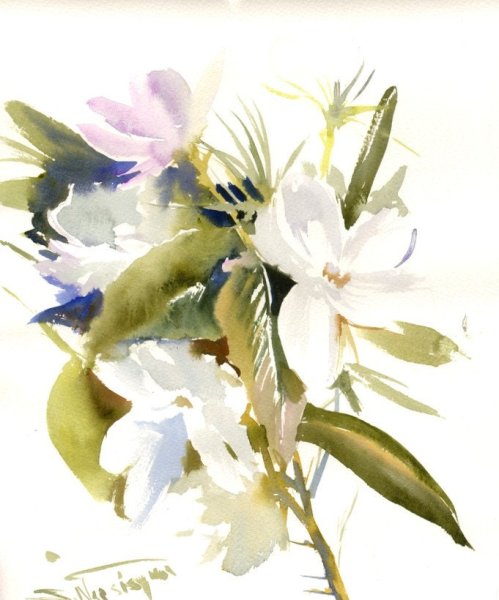 Художница Софи Андерсон "ветка жасмина"