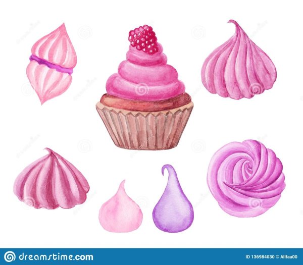 Меренга акварель