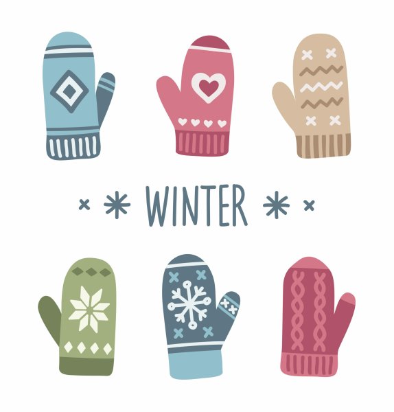 Варежки vector