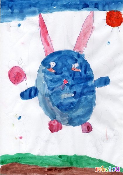 Крош детский рисунок