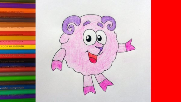 Бараш Смешарики рисунок карандашом