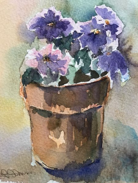 Этюды цветов