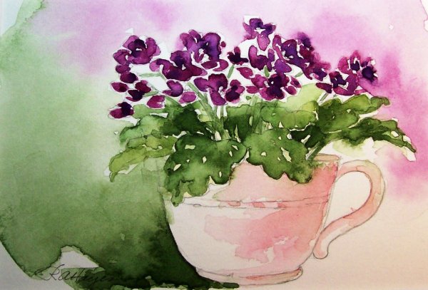 Инки Ливз акварель