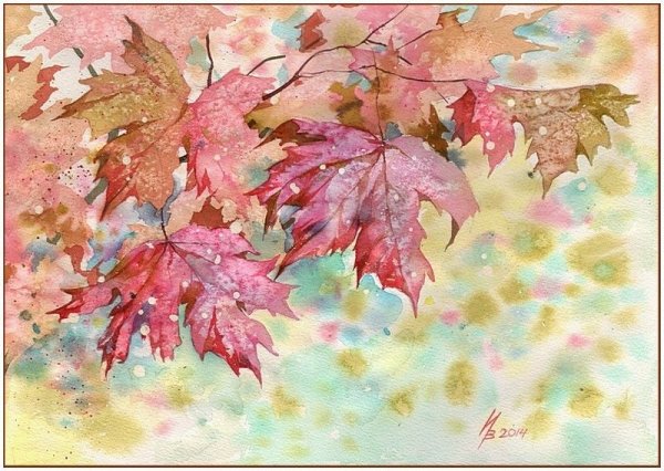 Инна Петрашкевич акварель осень