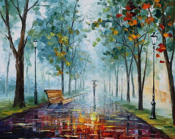 Леонид Афремов картина парк