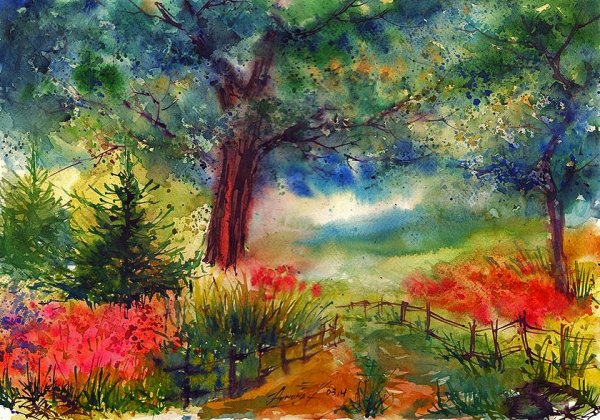 Анна Армона акварель