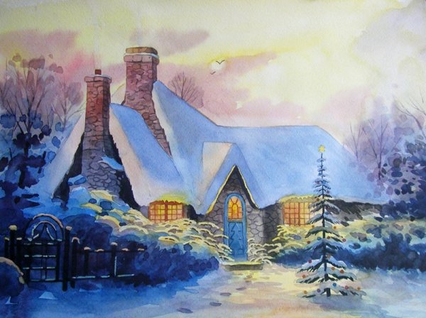 Январские рисунки