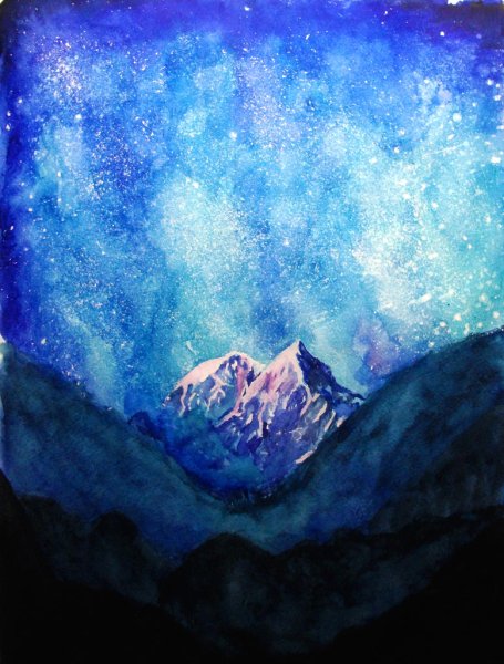 Космос акварелью