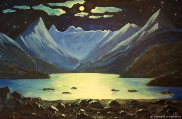 Гора Белуха живопись Рериха