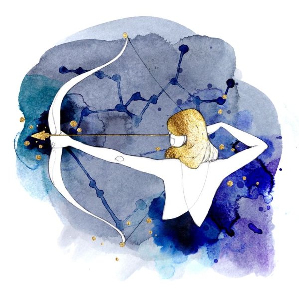 Астрология акварель