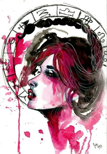 Девушка Скорпион арт