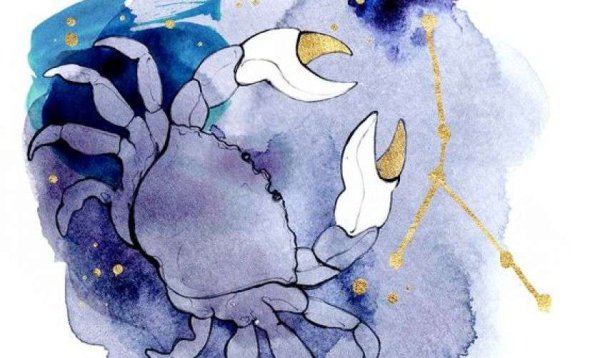 Рисунок знаков зодиака с акварелью