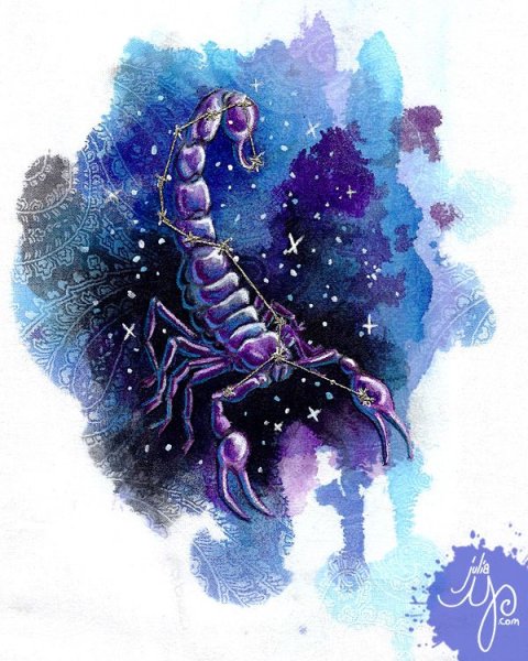 Скорпион знак арт