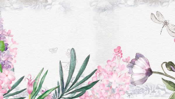 Акварельный цветочный фон