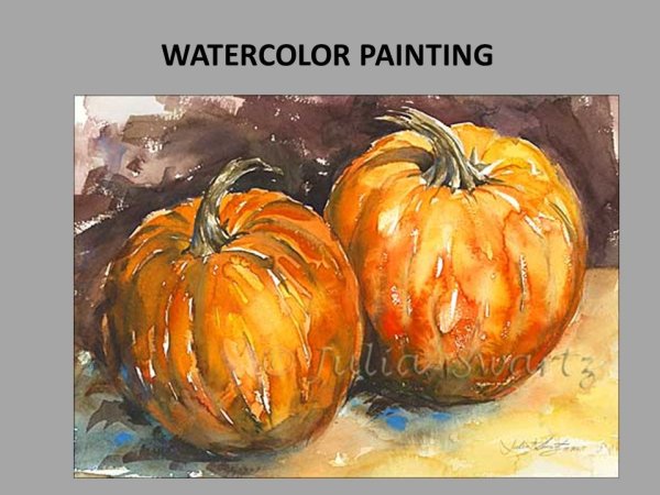 Тыква техника мазок