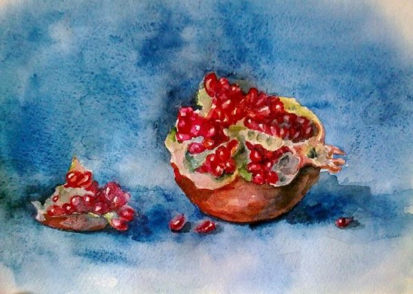 Хуан Хуавэннь акварель