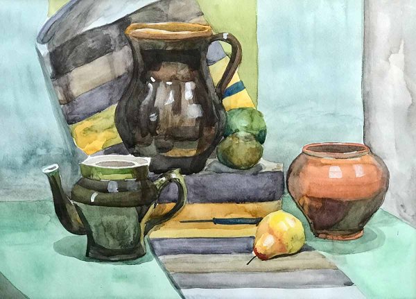 Akvarel natyurmort Академический