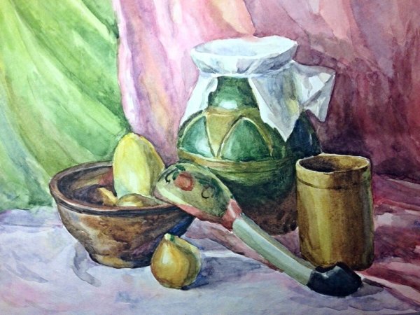 Натюрморт акварелью Академический