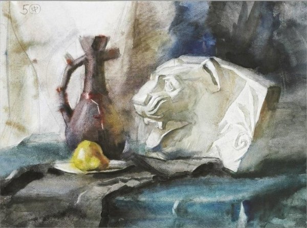 Акварель натюрморты Академия Репина