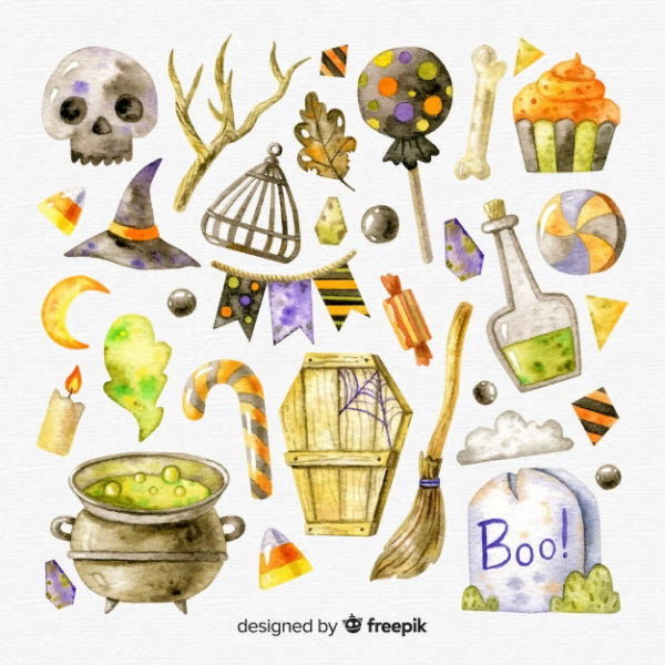 Акварельный Хэллоуин