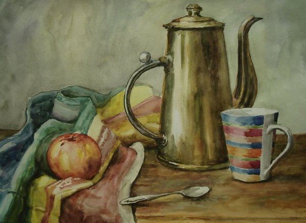 Натюрморт акварелью