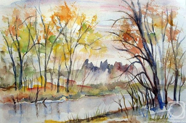 Инна Петрашкевич акварель осень