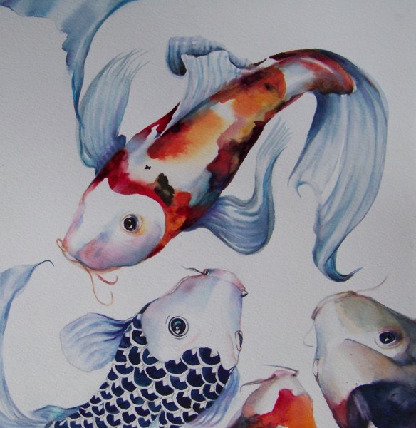 Карпы кои Хаяо Миядзаки