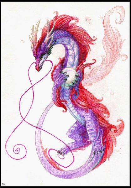 Китайская живопись дракон