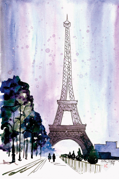 Эйфелева башня Париж для срисовки