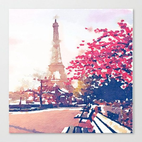 Эльфелевая башня Париж рисунок