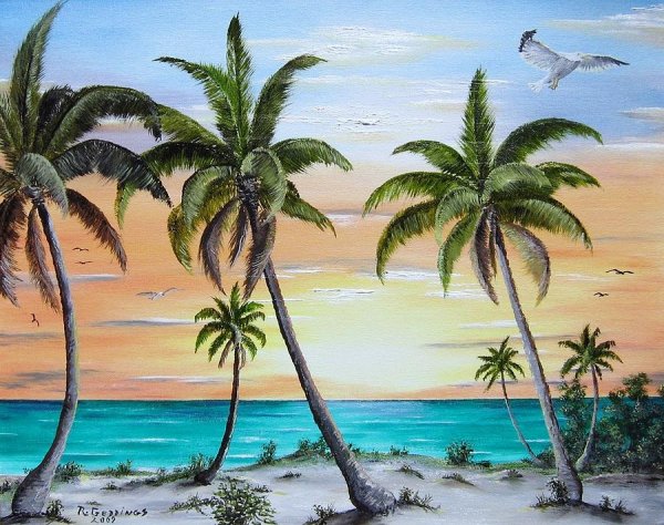 Пальма рисунок