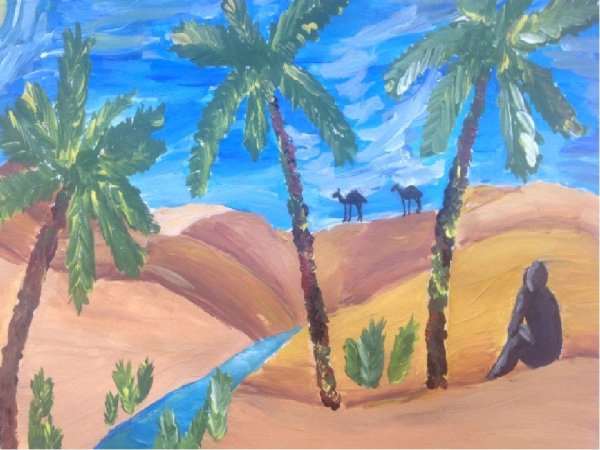 Три пальмы Лермонтов