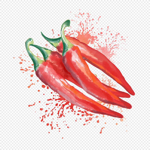 Скетчинг перец Чили