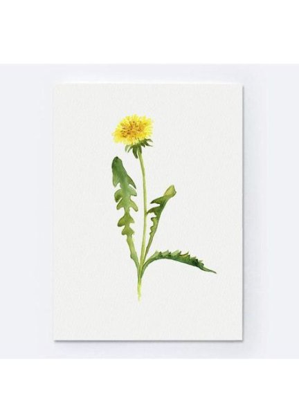 Тату одуванчик желтый