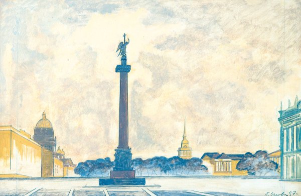 Акварель Владимира Тупоршина пейзажи города