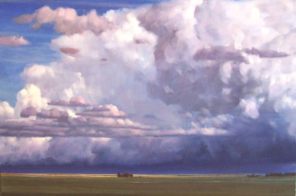 Облака живопись