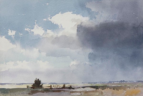 Эдвард сиго акварель облака