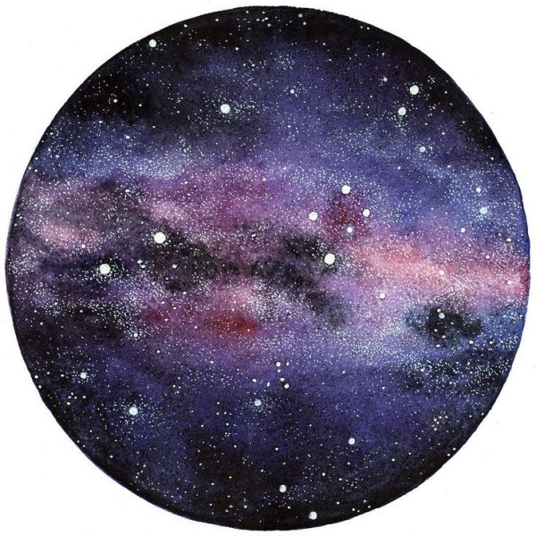 Космос акрилом