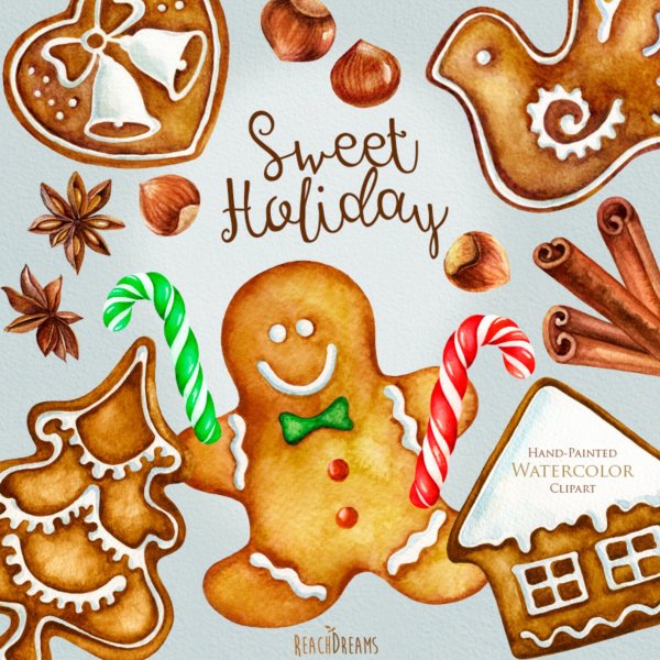 Имбирный пряник скетч