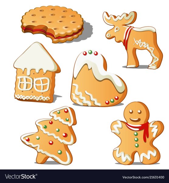 Новый год пряники акварель