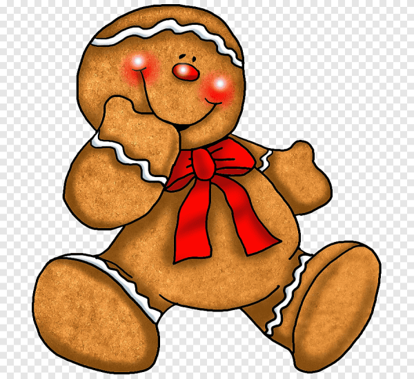 Новогодние пряники на белом фоне