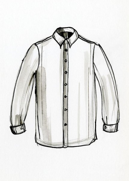 Рубашка набросок