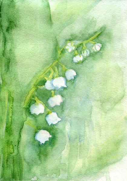 Рисунки акварелью