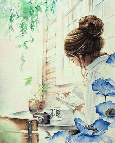 Объятия акварель